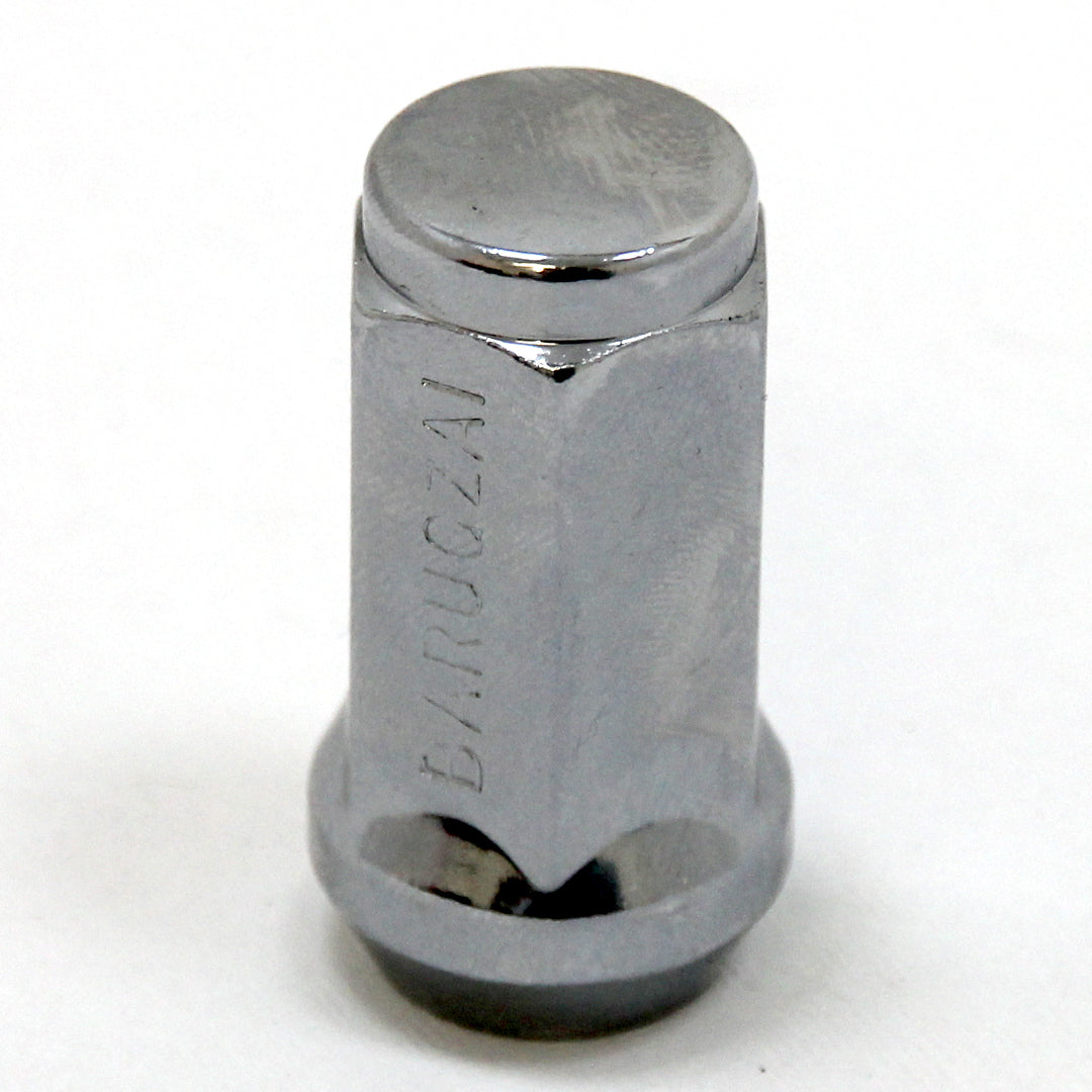Chrome 19 MM Metallic bolt with a hexagonal head on a white background with 'BARUGZAI' branding.