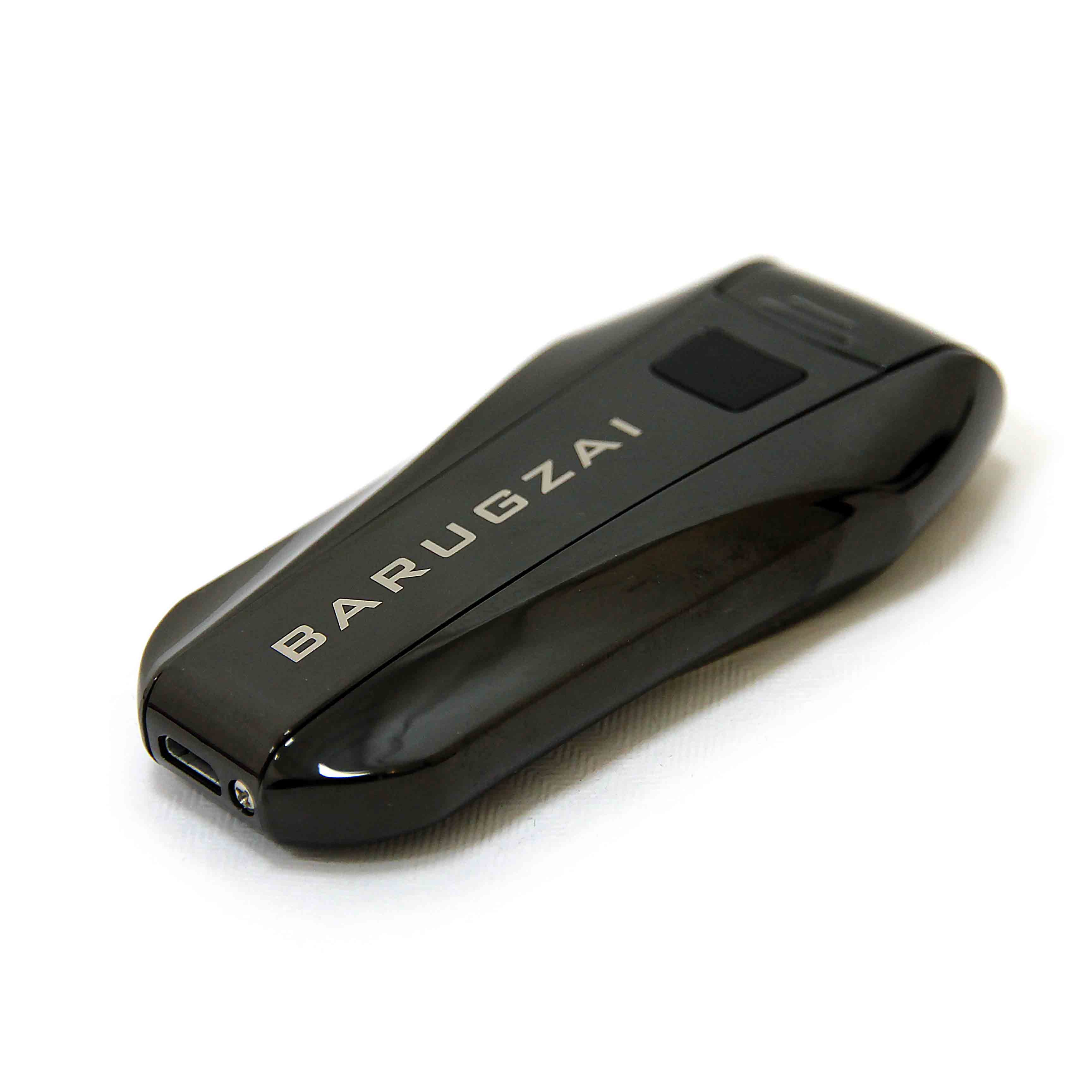 Black electronic device with 'BARUGZAI' branding on a white background