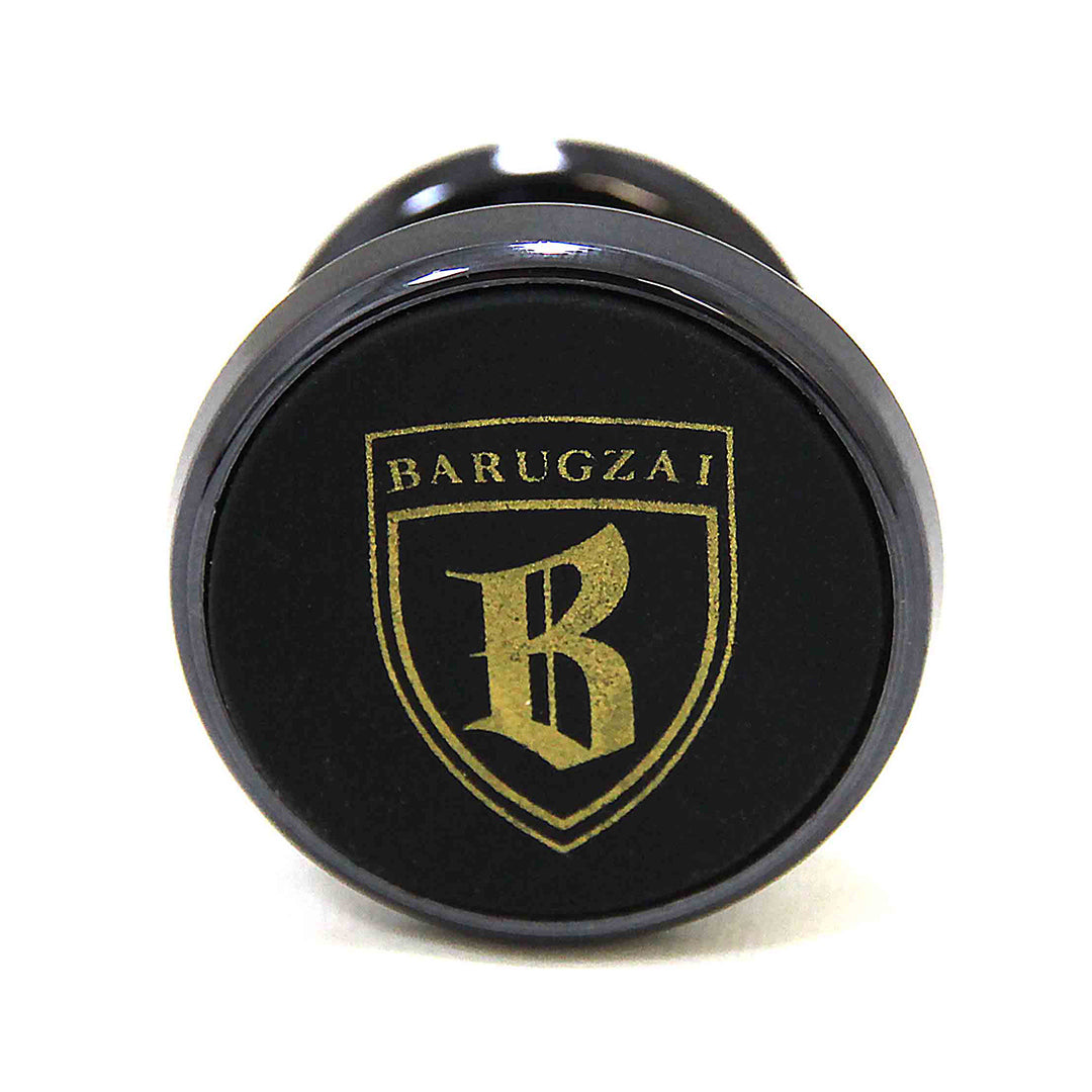 Black Magnetic Placeholder with gold emblem and 'BARUGZAI' branding on a white background.