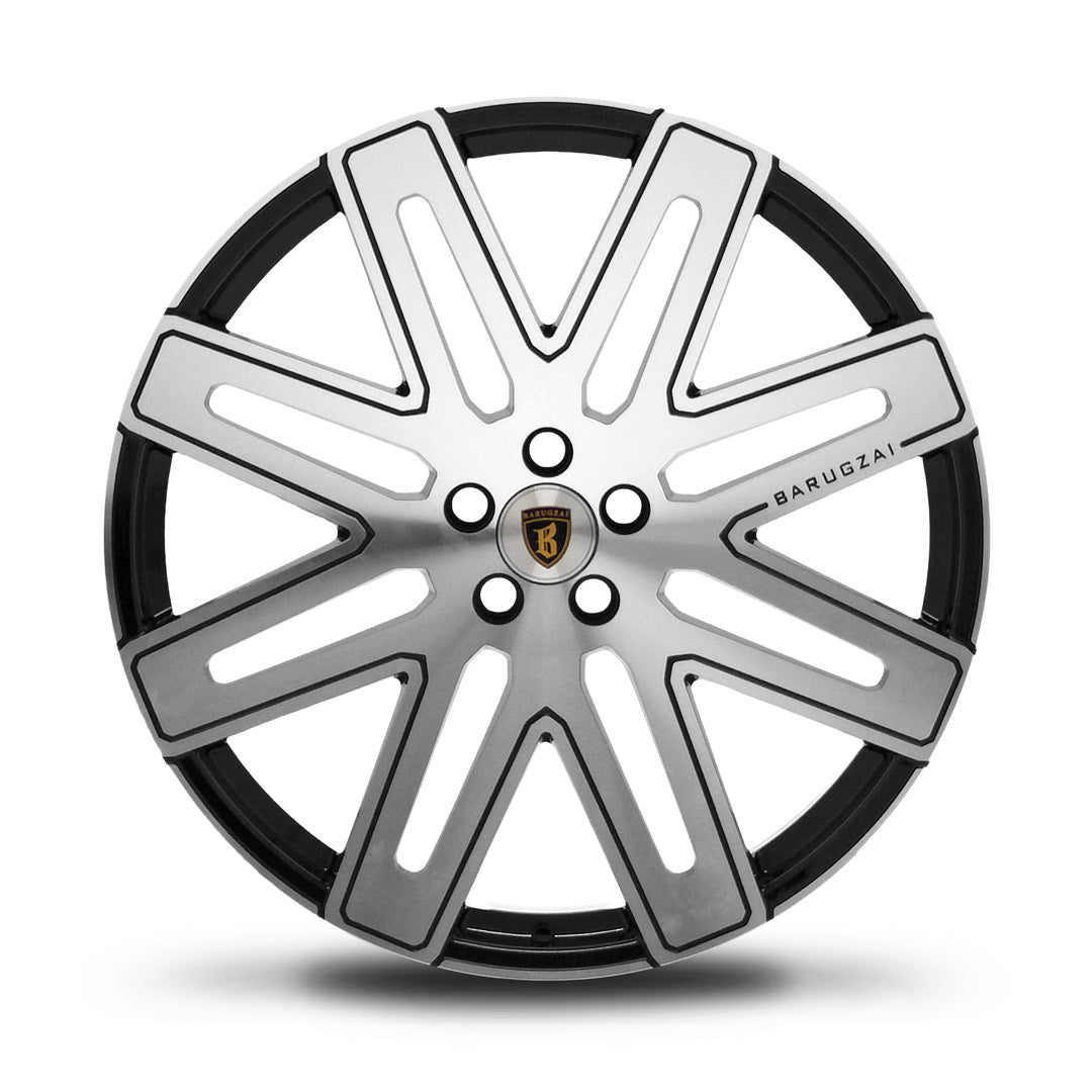 Barugzai EXEL 24" face view polished spoke design