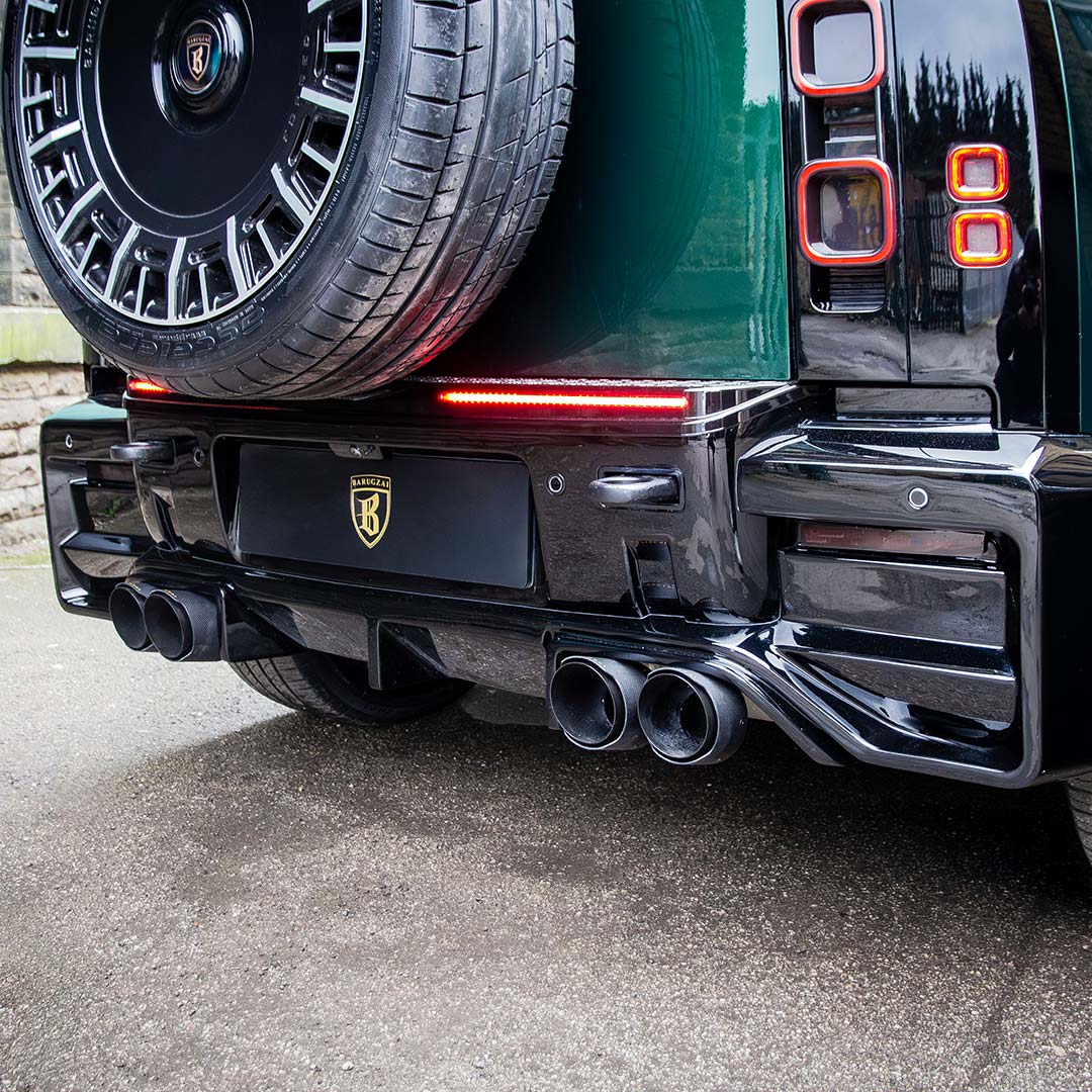 Green Defender 110 Falcon Body Kit – Rear Apron and Diffuser Styling Detail
