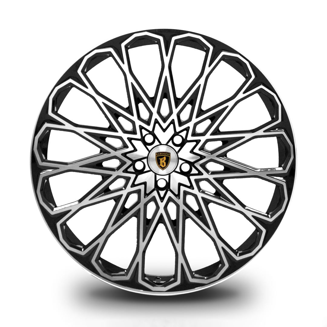 Barugzai Majestic 24" face view intricate spoke design