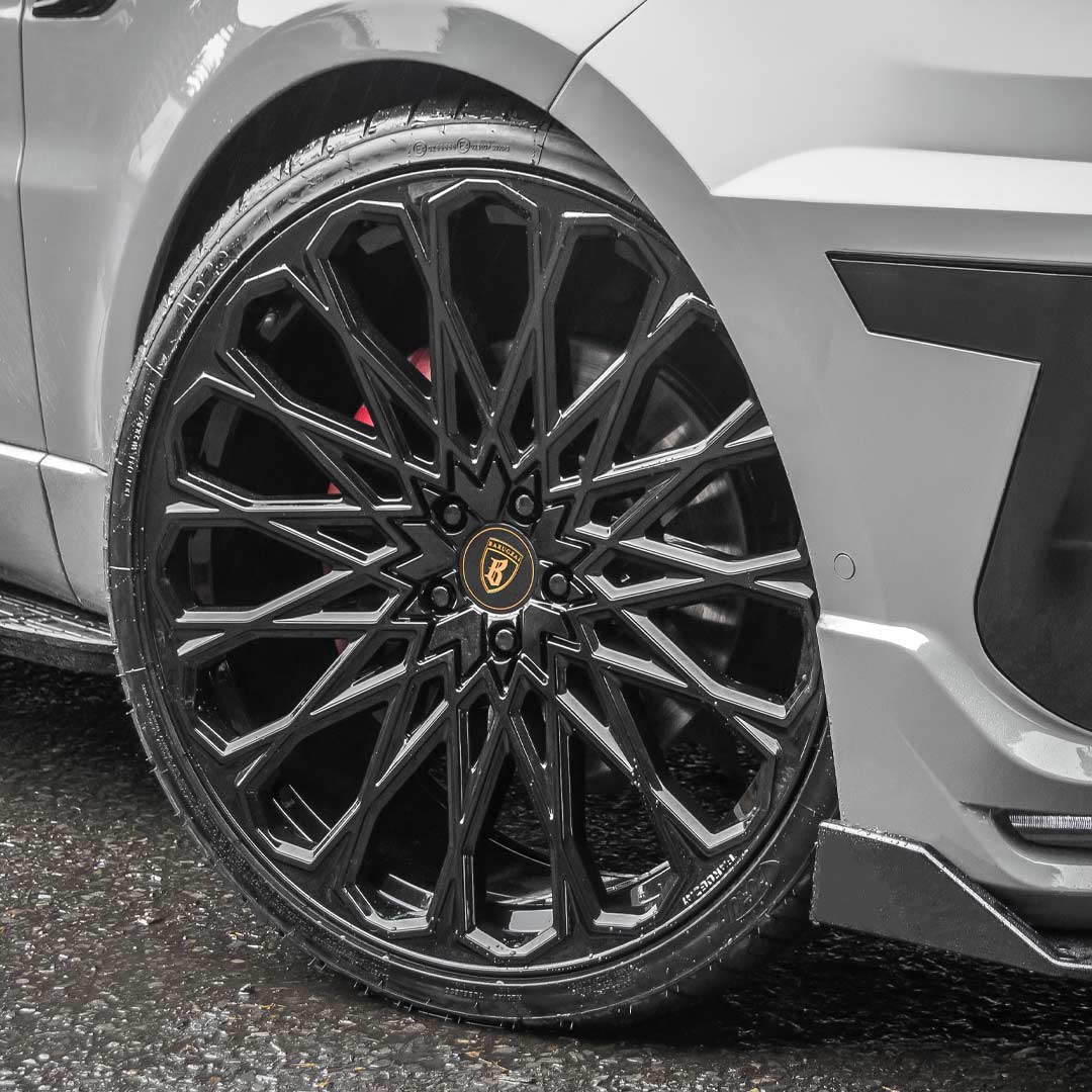 Barugzai Majestic wheel turn view gloss black finish