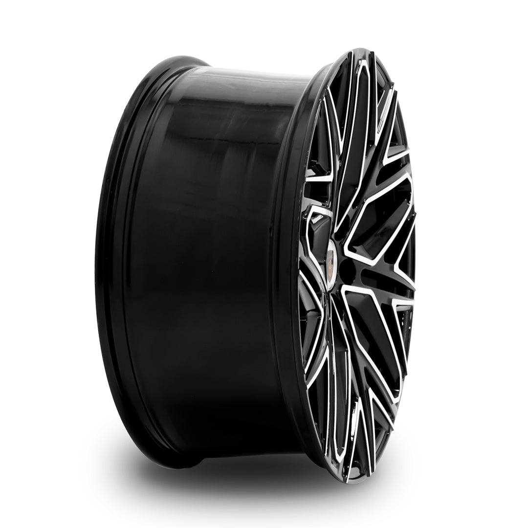 Deep concave profile of Barugzai Shuracan wheel showing layered split spoke design