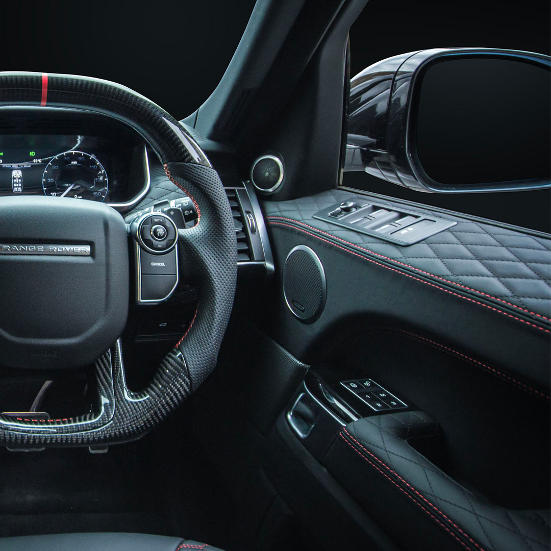 Barugzai Wildcat Xpressions Interior – Black Leather with Red Stitching (Range Rover Sport L494)