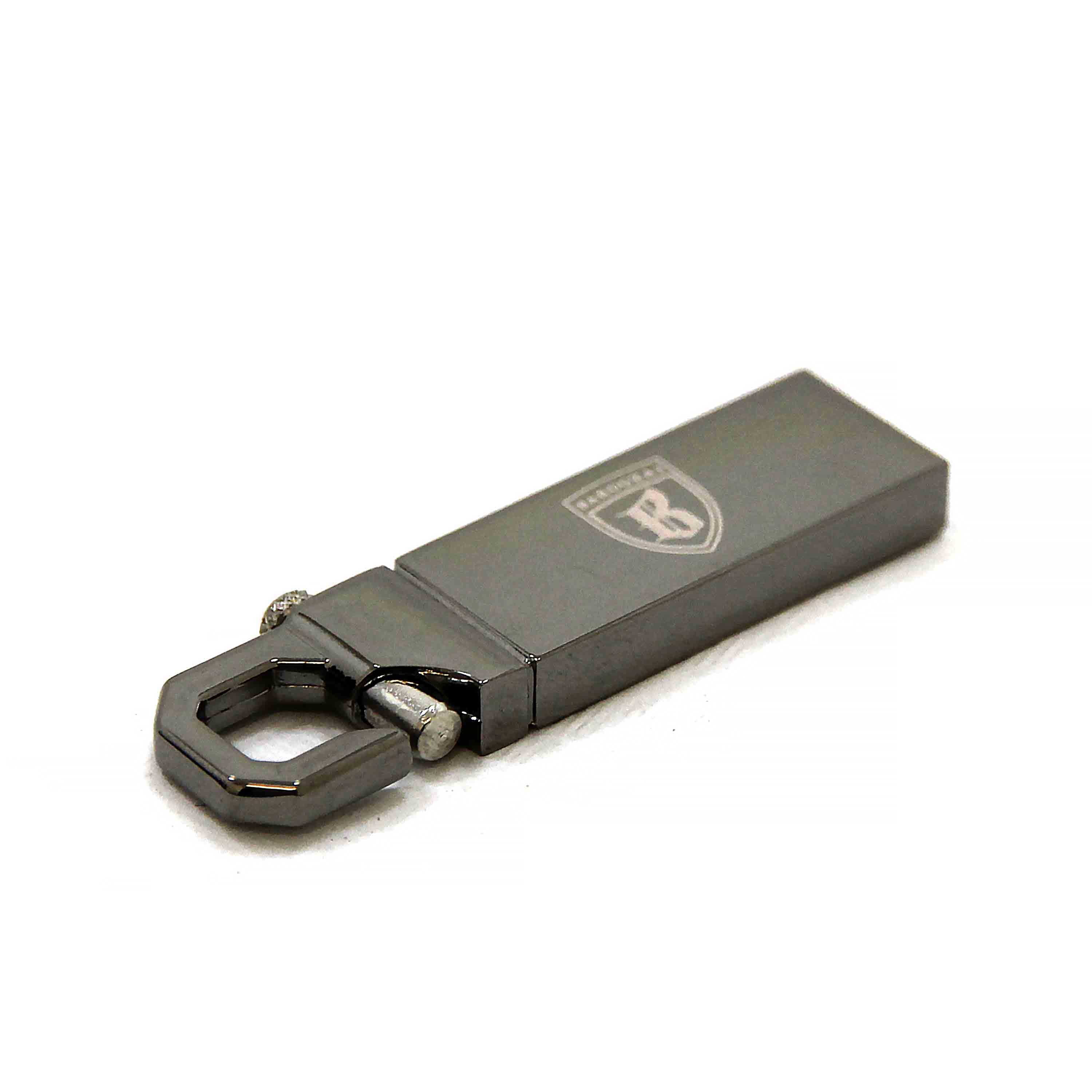 Grey USB by Barugzai on a white background.