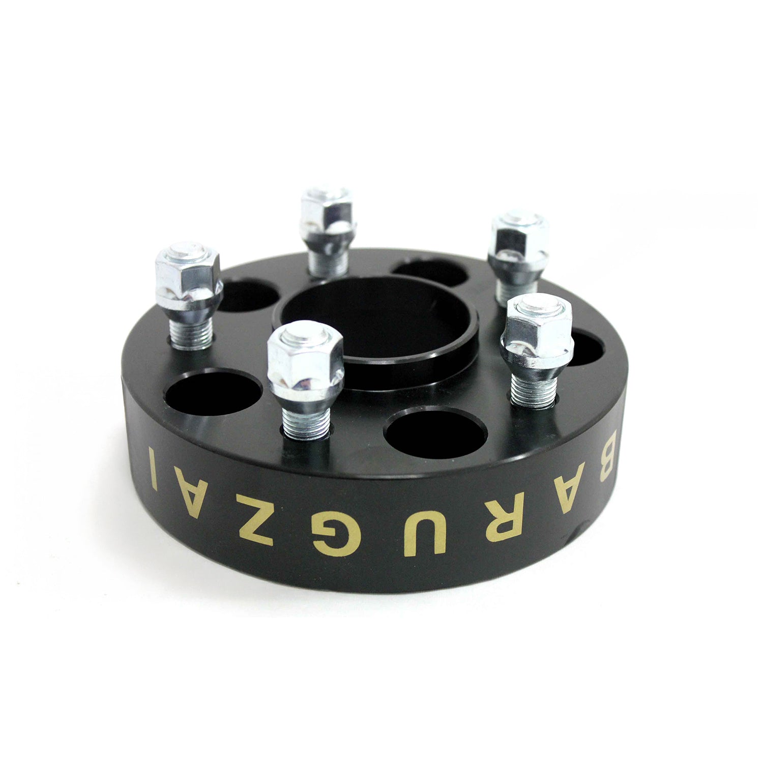 35MM Black wheel spacer with bolts and 'Barugzai' branding on a white background.