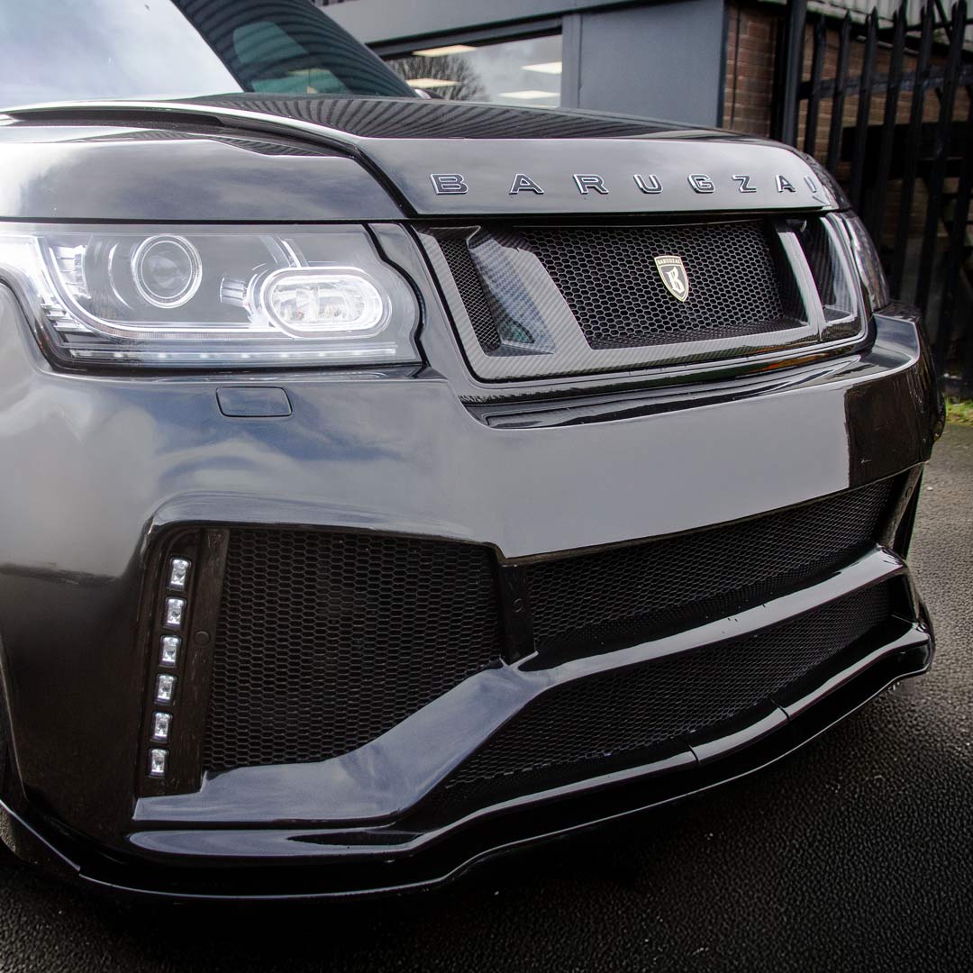 Close-up of front bumper styling – Barugzai Bison I Non-Wide Bodykit Range Rover L405