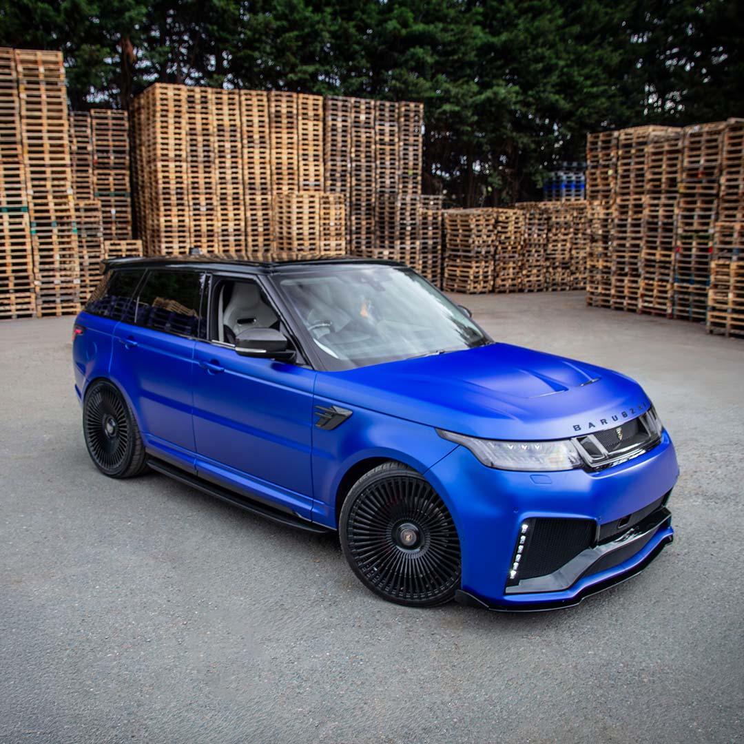 Blue Range Rover Sport Cabaro II Non-Wide Body Kit – Front Quarter Hero View