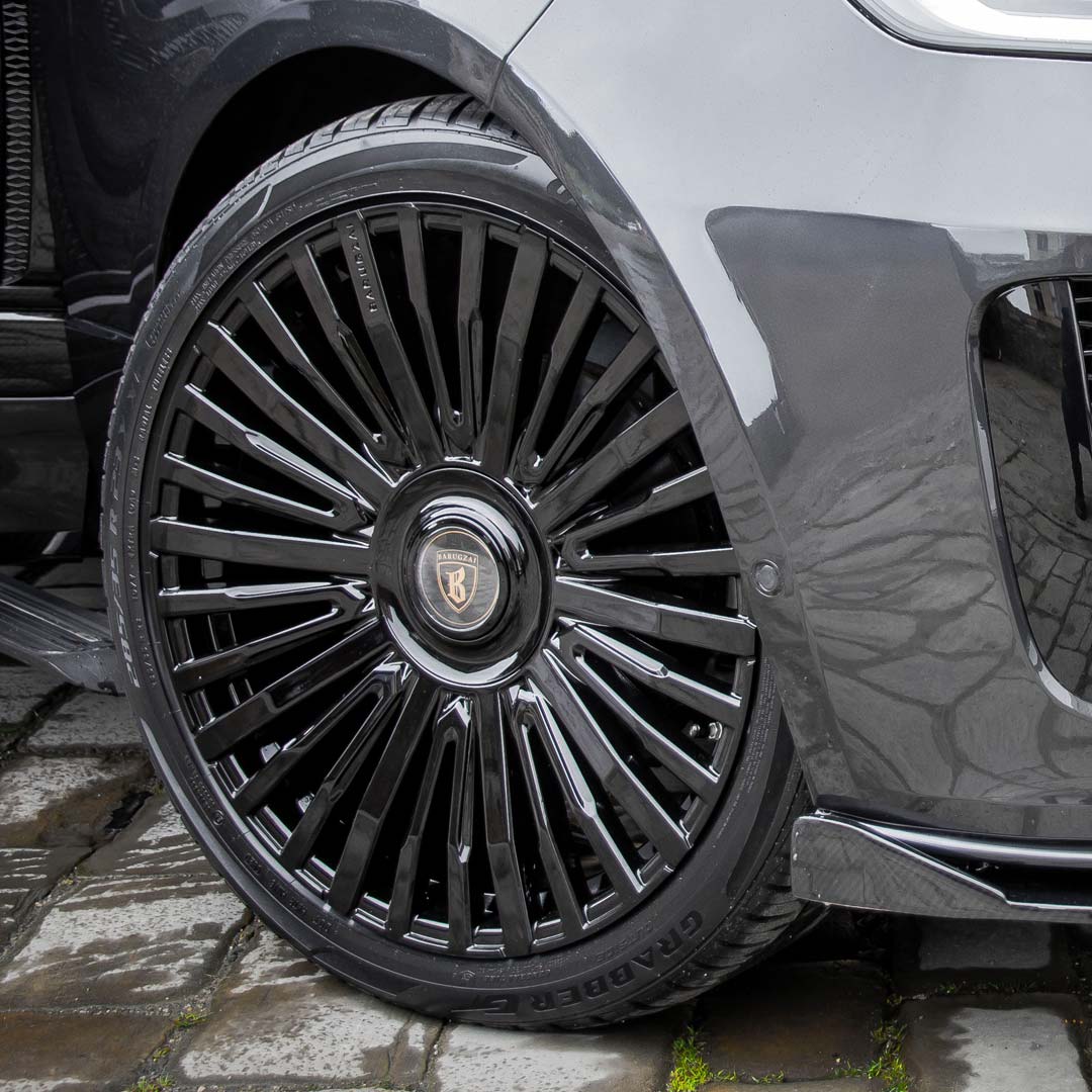 Barugzai Casanova alloy wheel gloss black rotating view