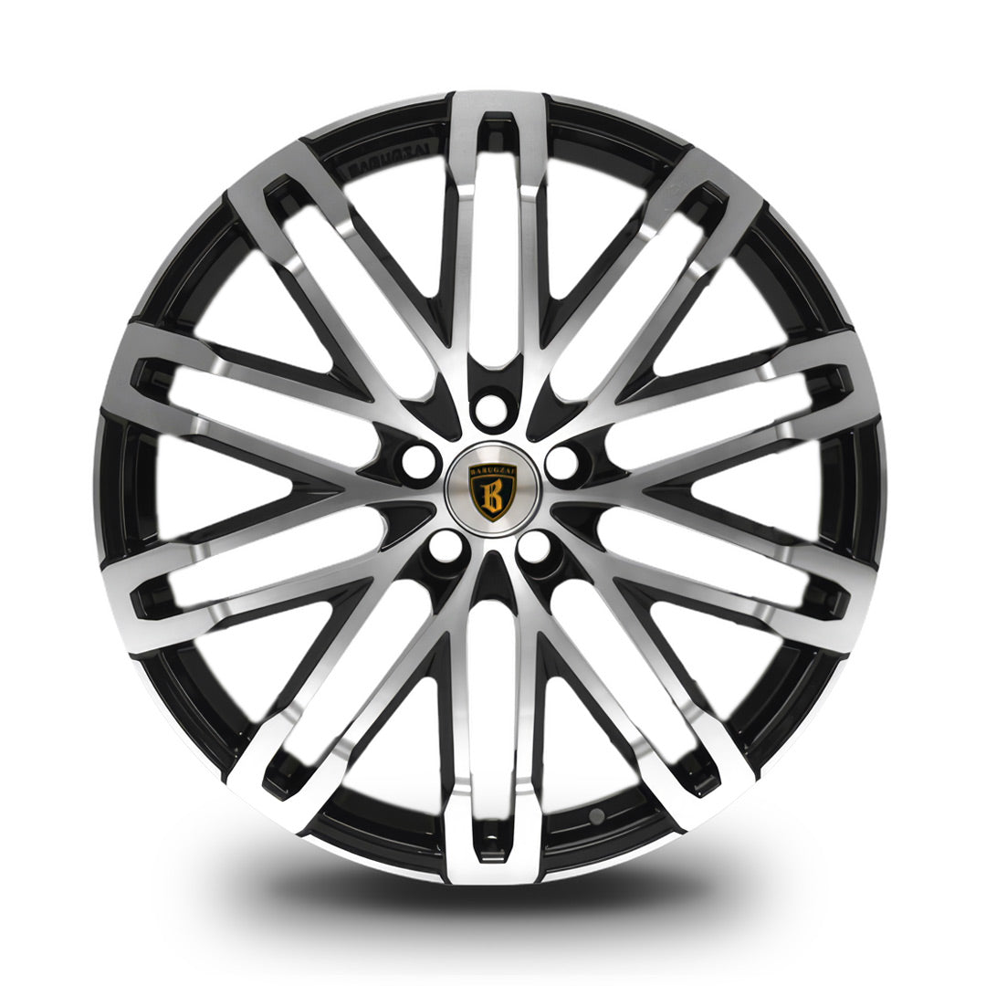 Barugzai Dawn front face showing split spoke geometry