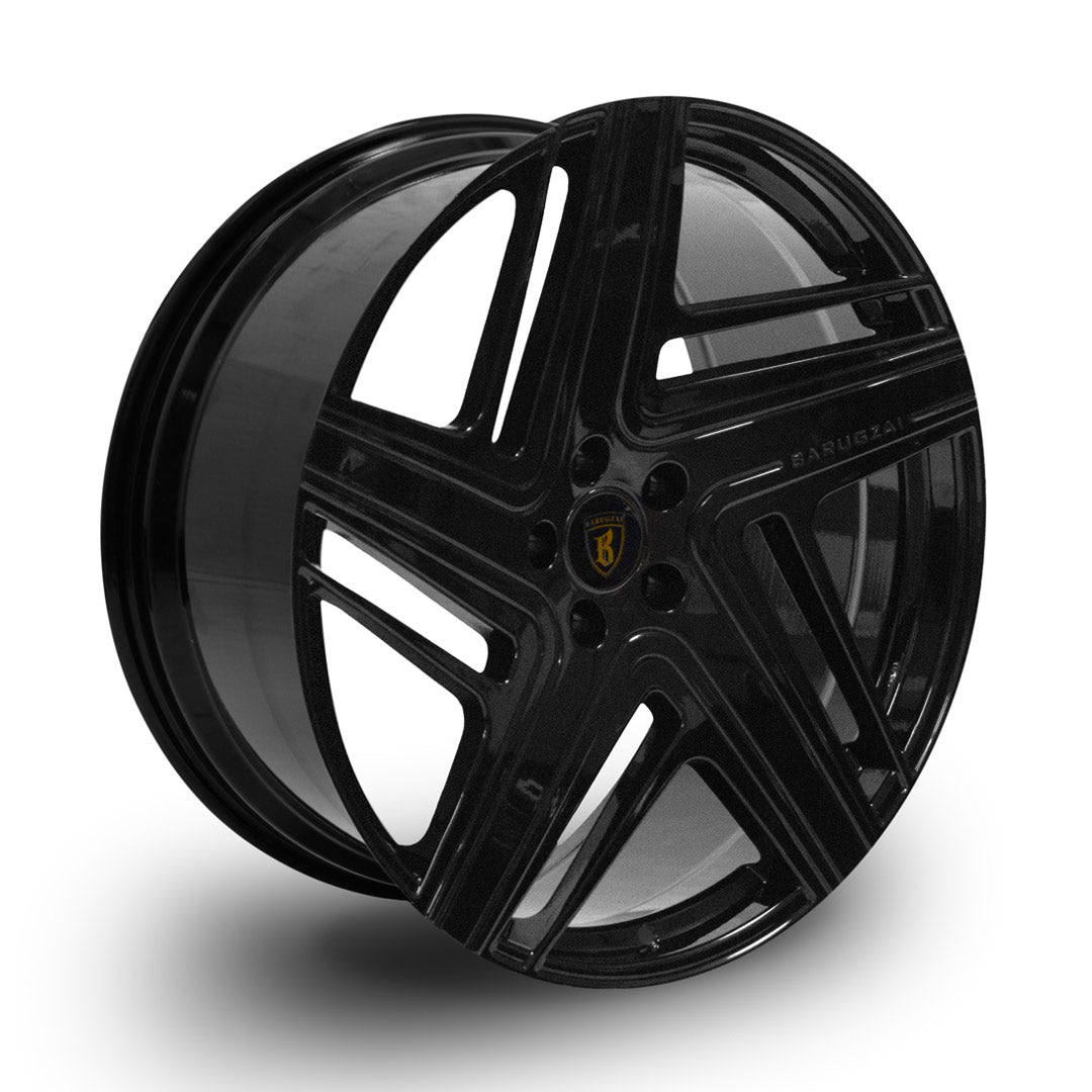 Barugzai Eleven Alloy Wheel Angle Shot – Gloss Black