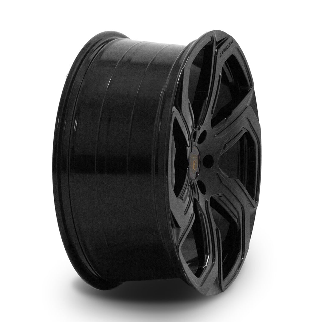 Deep barrel and concave structure of Barugzai Sabre 22 inch gloss black wheel