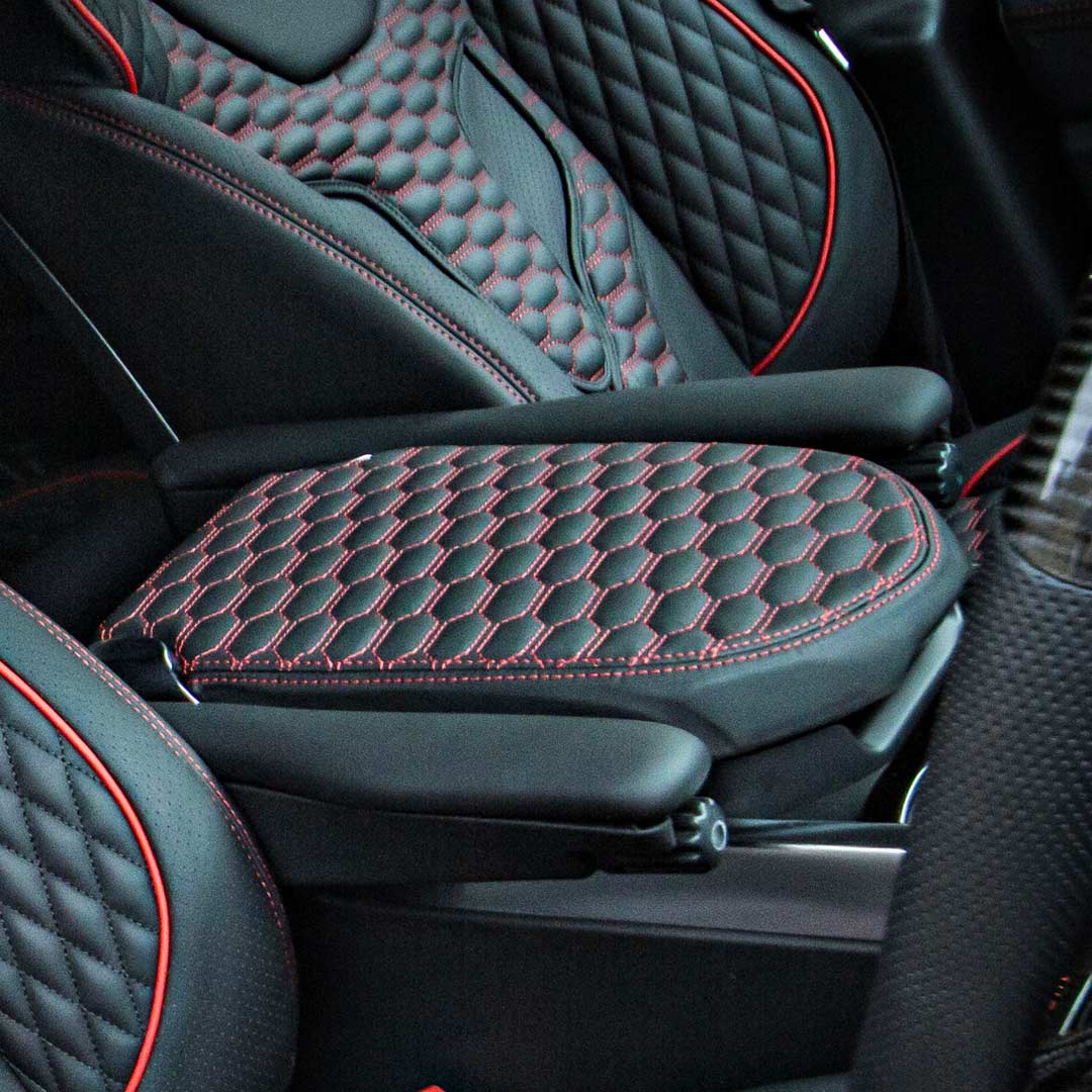 Barugzai Wildcat Xpressions Interior – Black Leather with Red Stitching (Range Rover Sport L494)