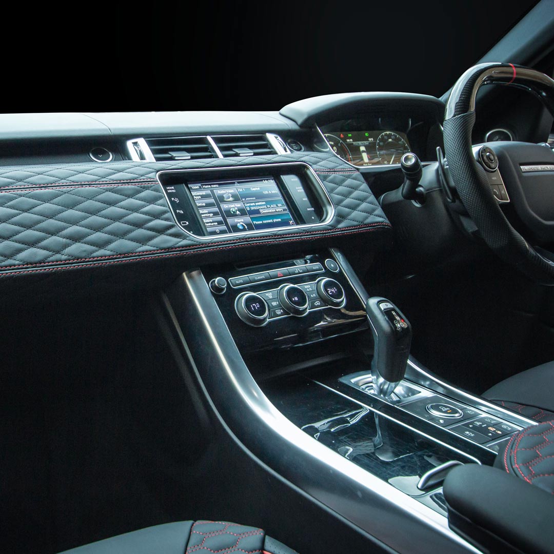 Barugzai Wildcat Xpressions Interior – Black Leather with Red Stitching (Range Rover Sport L494)